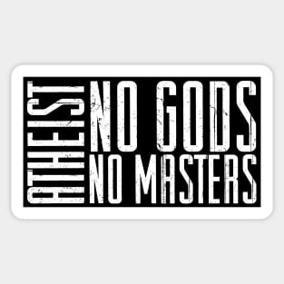 Atheist - No Masters Sticker